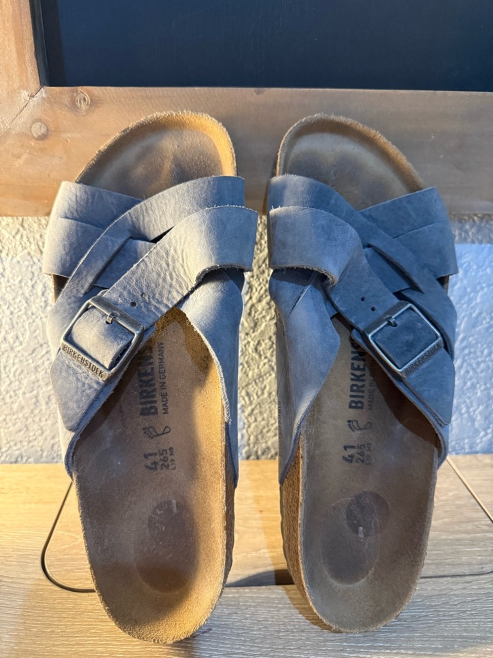 Birkenstock Lugano Women's Cross-Strap Suede Sandals